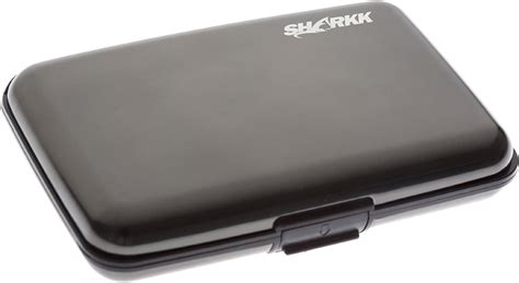 sharkk aluminum wallet credit card holder with rfid protection|sharkk credit card holder.